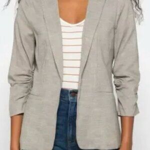 Skies Are Blue Raja Printed Collarless Blazer Medium